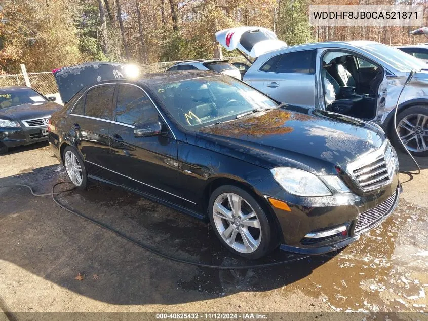 2012 Mercedes-Benz E 350 4Matic VIN: WDDHF8JB0CA521871 Lot: 40825432