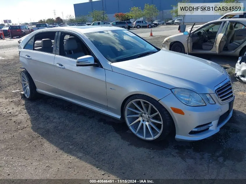 2012 Mercedes-Benz E 350 VIN: WDDHF5KB1CA534559 Lot: 40846451