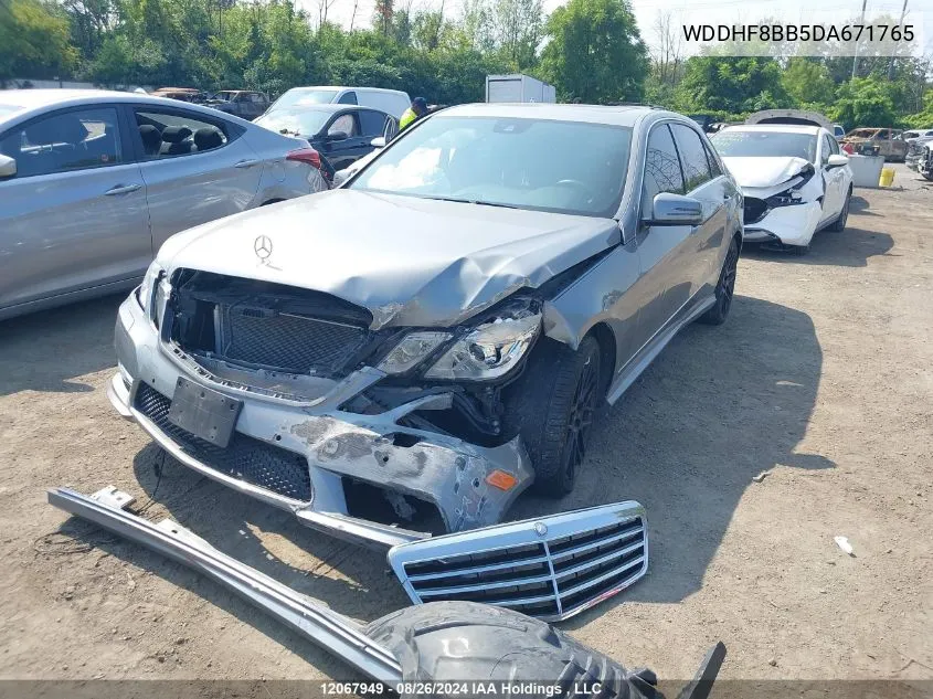 2013 Mercedes-Benz E-Class VIN: WDDHF8BB5DA671765 Lot: 12067949