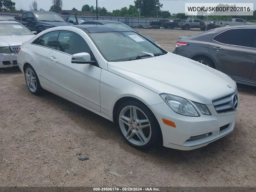 2013 Mercedes-Benz E 350 VIN: WDDKJ5KB0DF202816 Lot: 39506174