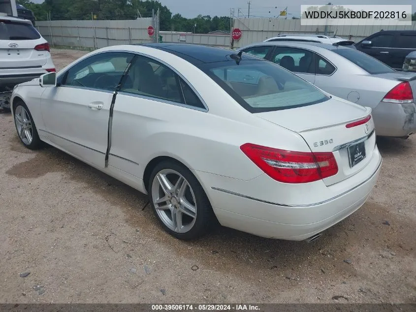 2013 Mercedes-Benz E 350 VIN: WDDKJ5KB0DF202816 Lot: 39506174