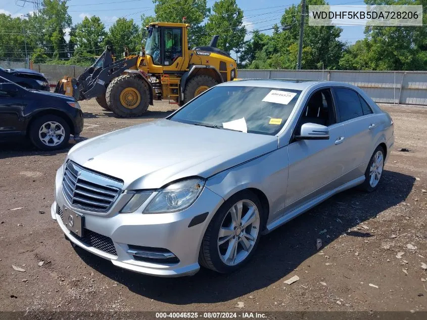 2013 Mercedes-Benz E 350 VIN: WDDHF5KB5DA728206 Lot: 40046525