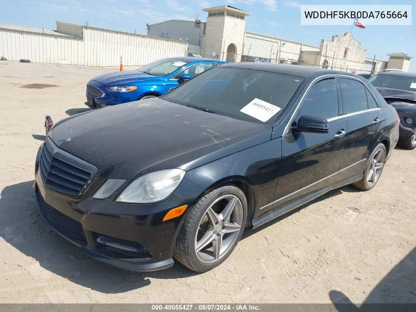 2013 Mercedes-Benz E 350 VIN: WDDHF5KB0DA765664 Lot: 40055427