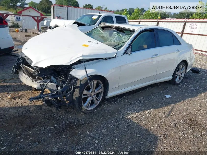 2013 Mercedes-Benz E 350 4Matic VIN: WDDHF8JB4DA738874 Lot: 40170841