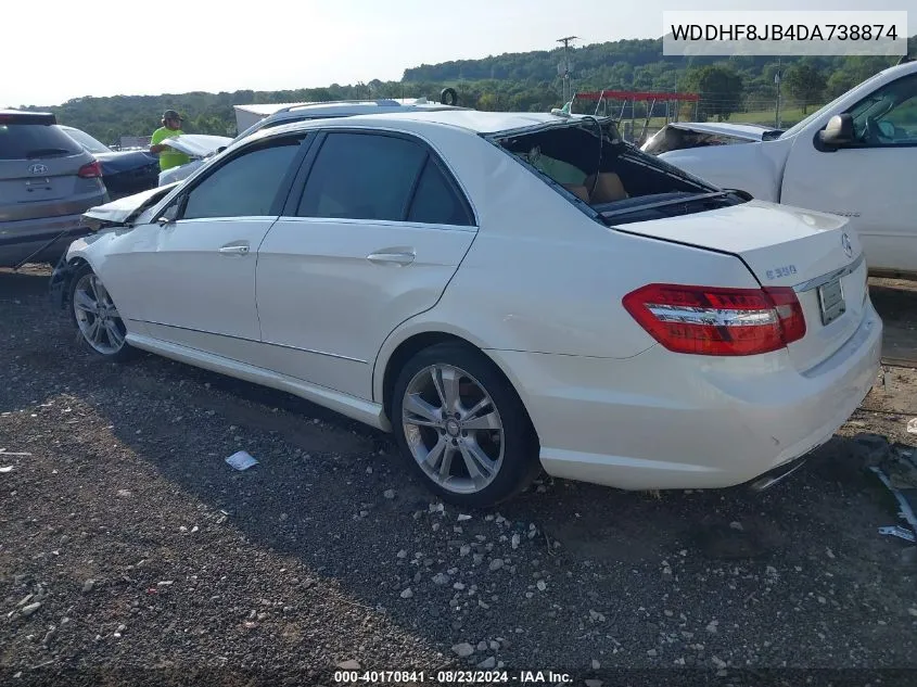 2013 Mercedes-Benz E 350 4Matic VIN: WDDHF8JB4DA738874 Lot: 40170841