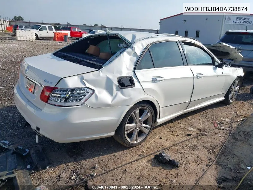 2013 Mercedes-Benz E 350 4Matic VIN: WDDHF8JB4DA738874 Lot: 40170841