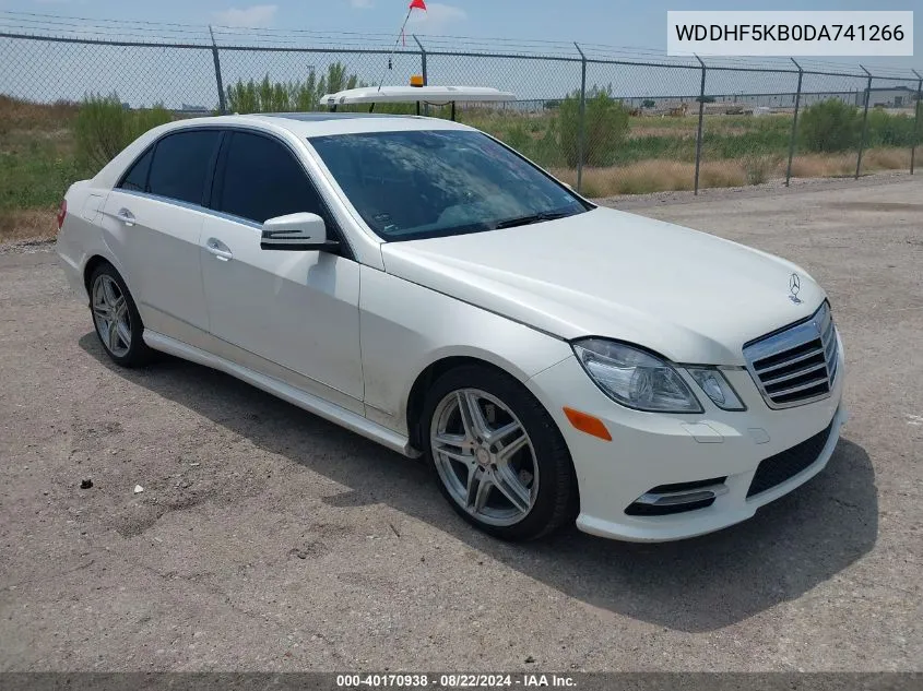 2013 Mercedes-Benz E 350 VIN: WDDHF5KB0DA741266 Lot: 40170938