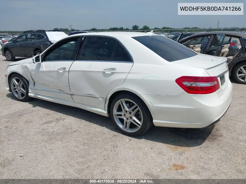 2013 Mercedes-Benz E 350 VIN: WDDHF5KB0DA741266 Lot: 40170938