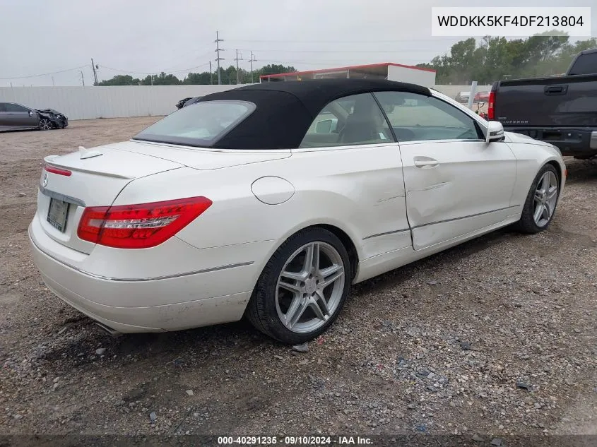 2013 Mercedes-Benz E 350 VIN: WDDKK5KF4DF213804 Lot: 40291235