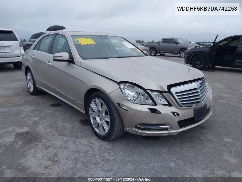 2013 Mercedes-Benz E 350 VIN: WDDHF5KB7DA742253 Lot: 40311527