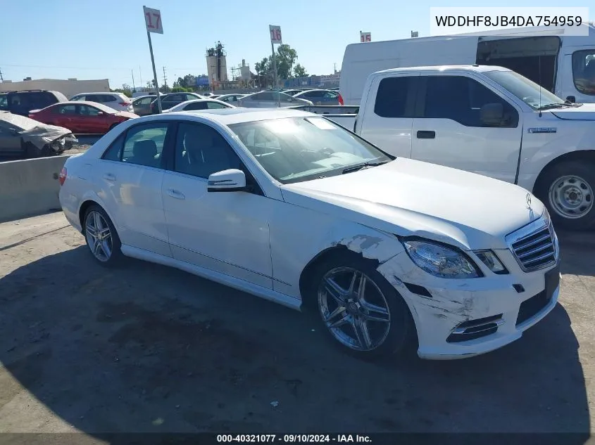 2013 Mercedes-Benz E 350 4Matic VIN: WDDHF8JB4DA754959 Lot: 40321077