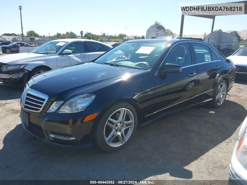 2013 Mercedes-Benz E 350 4Matic VIN: WDDHF8JBXDA768218 Lot: 40443052