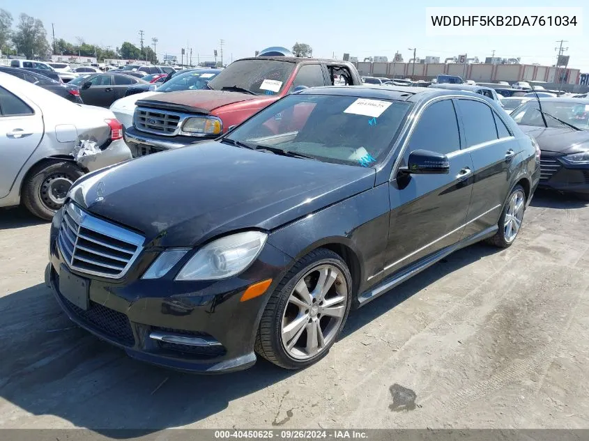 2013 Mercedes-Benz E 350 VIN: WDDHF5KB2DA761034 Lot: 40450625