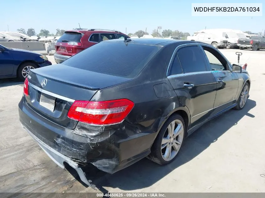 2013 Mercedes-Benz E 350 VIN: WDDHF5KB2DA761034 Lot: 40450625