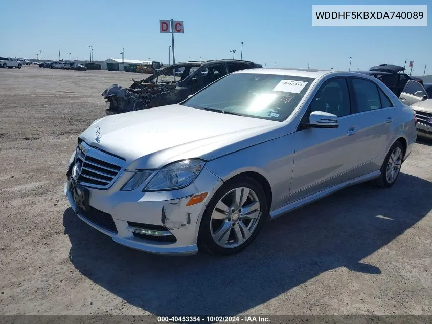 2013 Mercedes-Benz E 350 VIN: WDDHF5KBXDA740089 Lot: 40453354