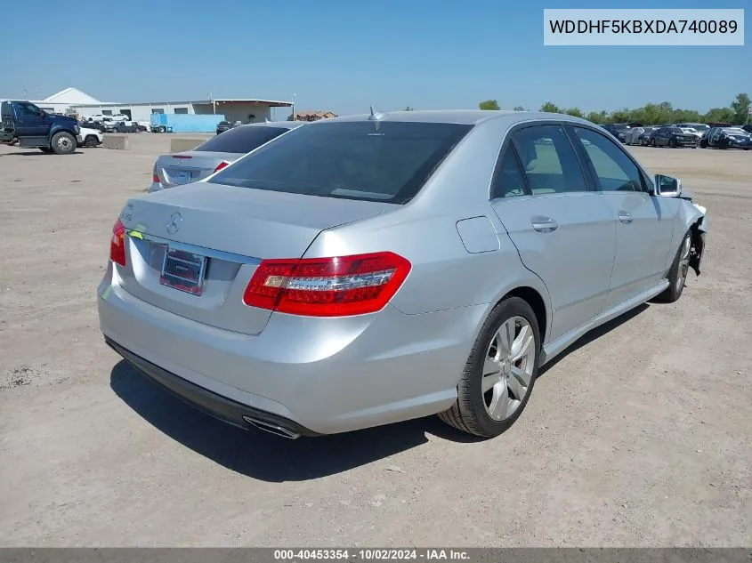 2013 Mercedes-Benz E 350 VIN: WDDHF5KBXDA740089 Lot: 40453354