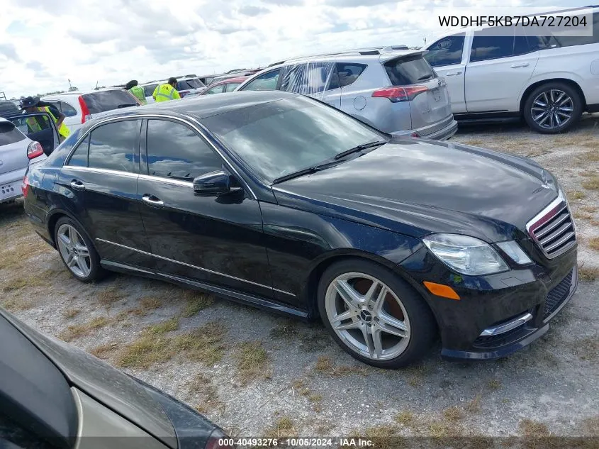 2013 Mercedes-Benz E 350 VIN: WDDHF5KB7DA727204 Lot: 40493276