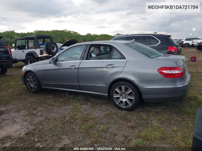 2013 Mercedes-Benz E 350 VIN: WDDHF5KB1DA721754 Lot: 40493360