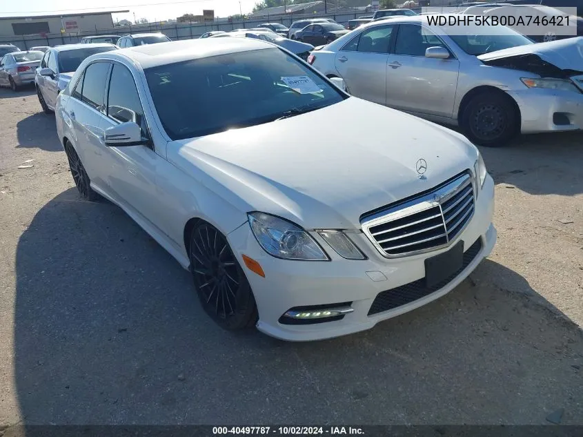 2013 Mercedes-Benz E 350 VIN: WDDHF5KB0DA746421 Lot: 40497787