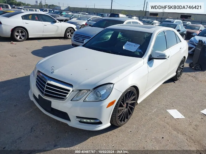 2013 Mercedes-Benz E 350 VIN: WDDHF5KB0DA746421 Lot: 40497787