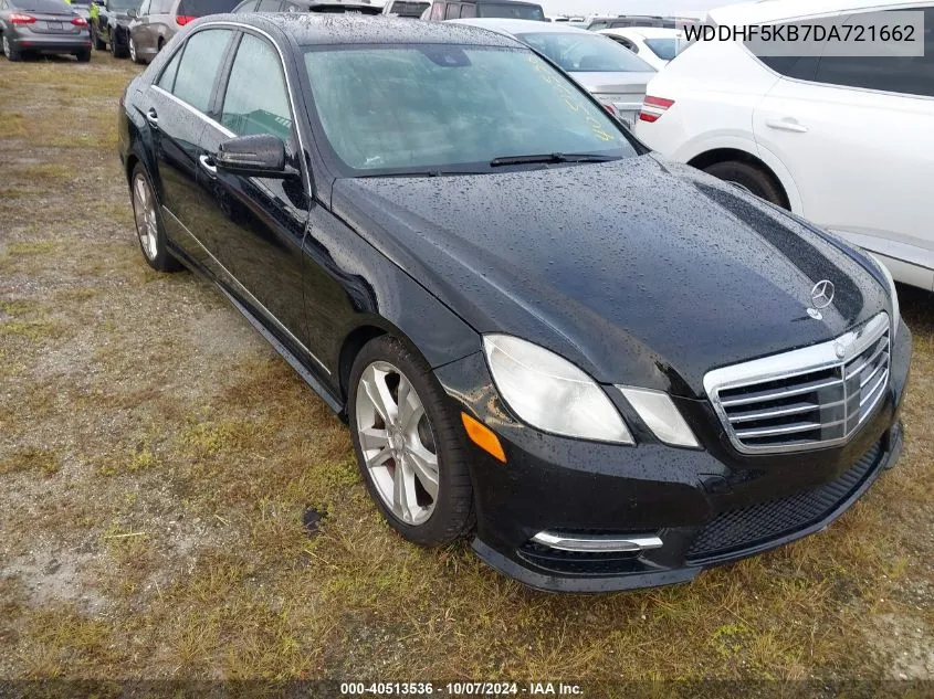 2013 Mercedes-Benz E 350 VIN: WDDHF5KB7DA721662 Lot: 40513536