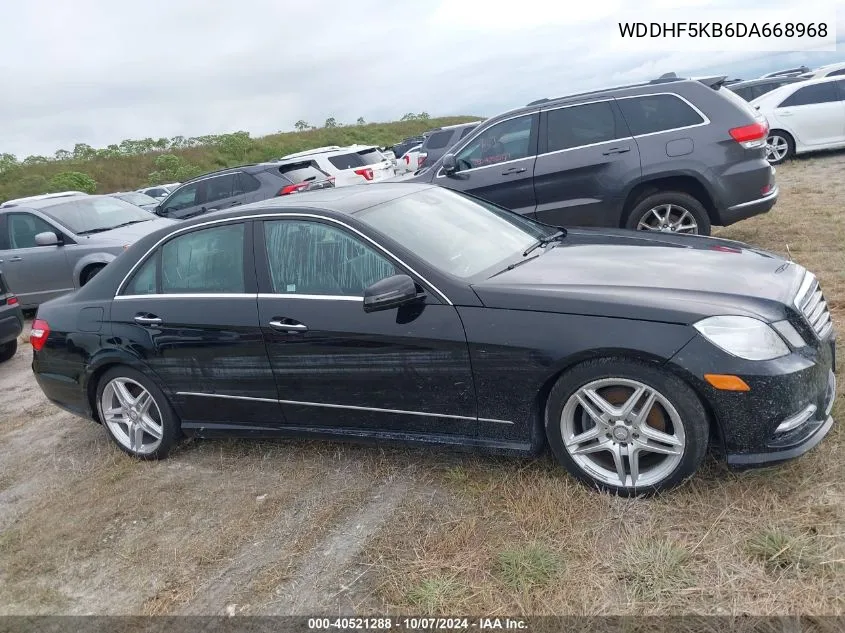 2013 Mercedes-Benz E 350 VIN: WDDHF5KB6DA668968 Lot: 40521288