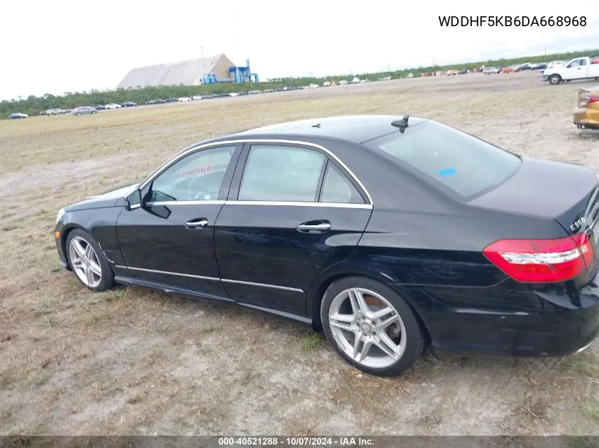 2013 Mercedes-Benz E 350 VIN: WDDHF5KB6DA668968 Lot: 40521288