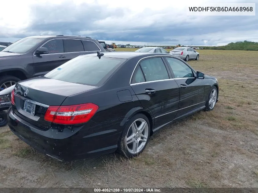 2013 Mercedes-Benz E 350 VIN: WDDHF5KB6DA668968 Lot: 40521288