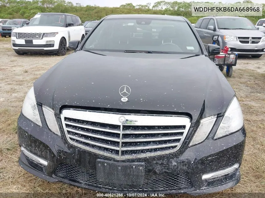 2013 Mercedes-Benz E 350 VIN: WDDHF5KB6DA668968 Lot: 40521288