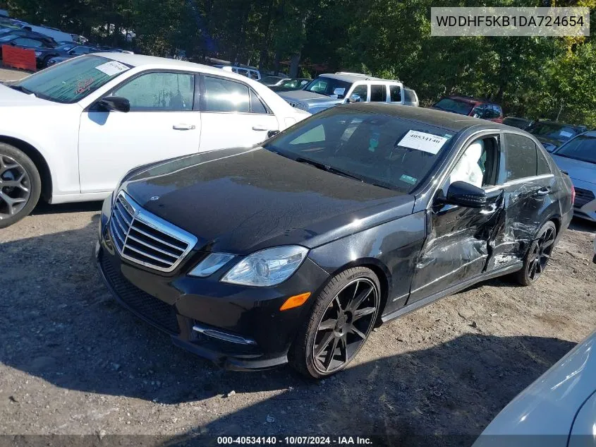 2013 Mercedes-Benz E 350 350 VIN: WDDHF5KB1DA724654 Lot: 40534140