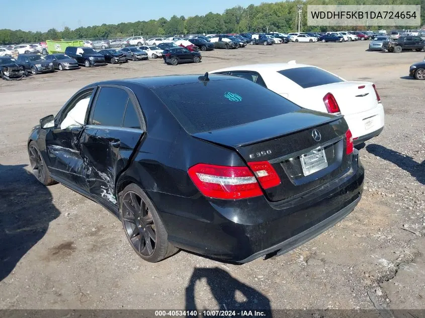 2013 Mercedes-Benz E 350 350 VIN: WDDHF5KB1DA724654 Lot: 40534140