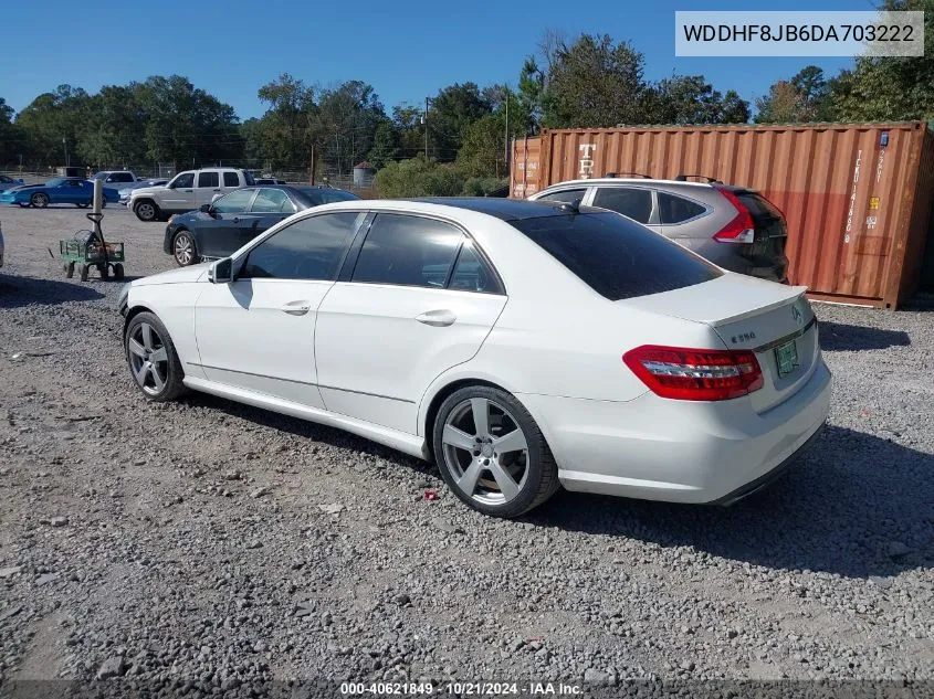 2013 Mercedes-Benz E 350 4Matic VIN: WDDHF8JB6DA703222 Lot: 40621849