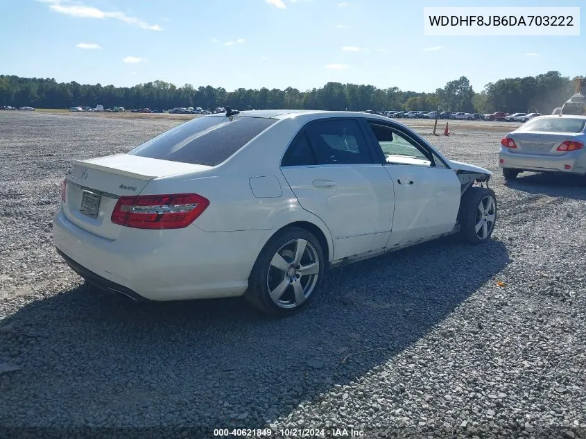 2013 Mercedes-Benz E 350 4Matic VIN: WDDHF8JB6DA703222 Lot: 40621849