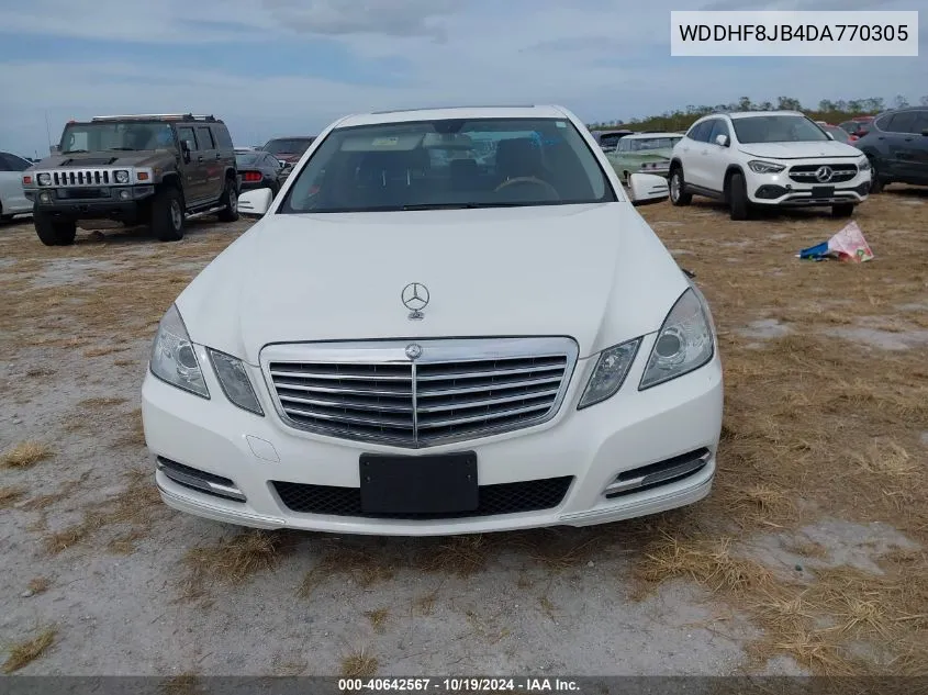 2013 Mercedes-Benz E 350 4Matic VIN: WDDHF8JB4DA770305 Lot: 40642567