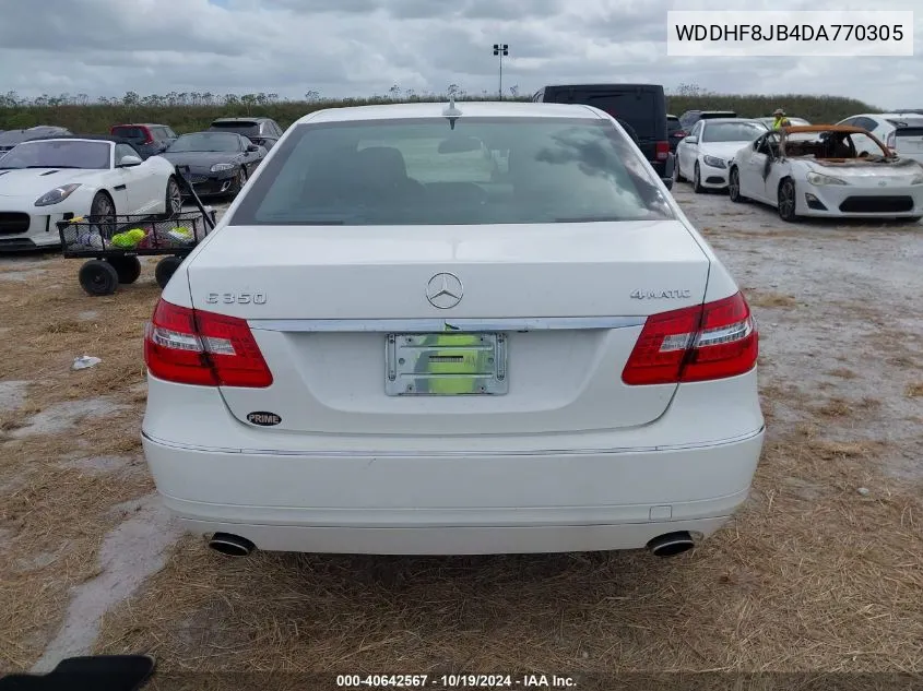 2013 Mercedes-Benz E 350 4Matic VIN: WDDHF8JB4DA770305 Lot: 40642567