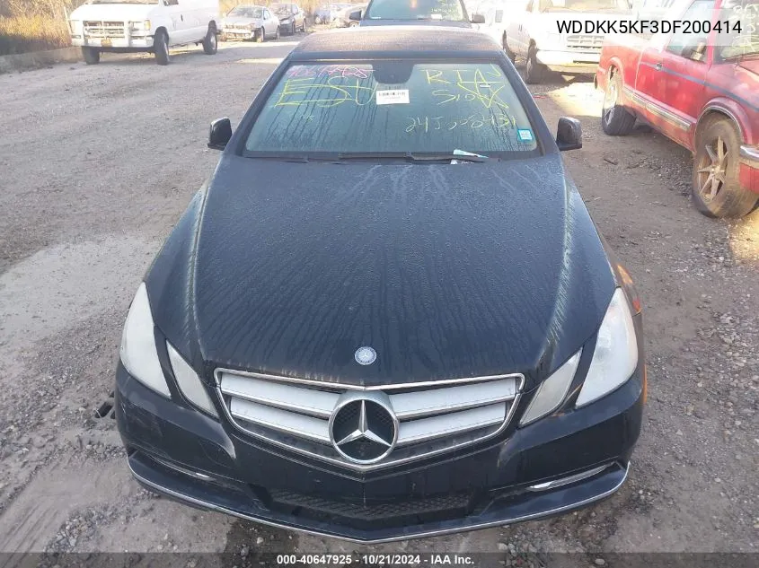 2013 Mercedes-Benz E 350 VIN: WDDKK5KF3DF200414 Lot: 40647925