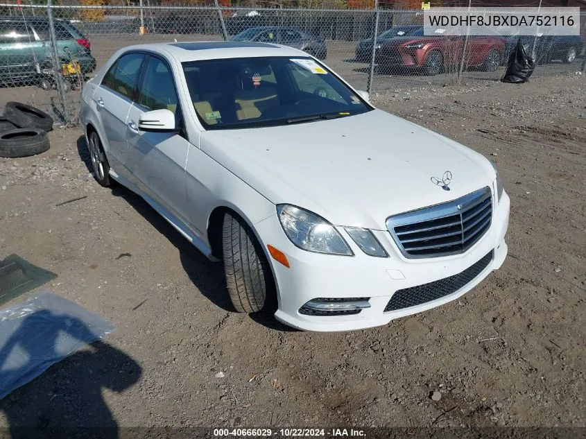 2013 Mercedes-Benz E 350 4Matic VIN: WDDHF8JBXDA752116 Lot: 40666029