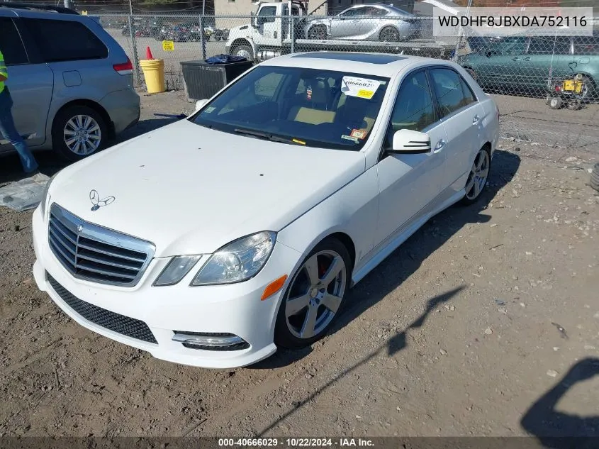 2013 Mercedes-Benz E 350 4Matic VIN: WDDHF8JBXDA752116 Lot: 40666029