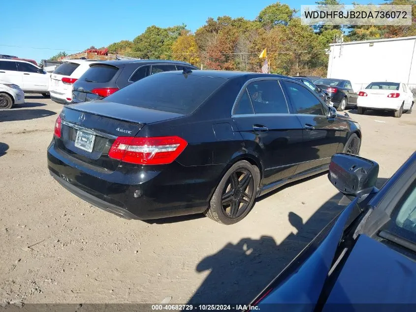 2013 Mercedes-Benz E 350 4Matic VIN: WDDHF8JB2DA736072 Lot: 40682729