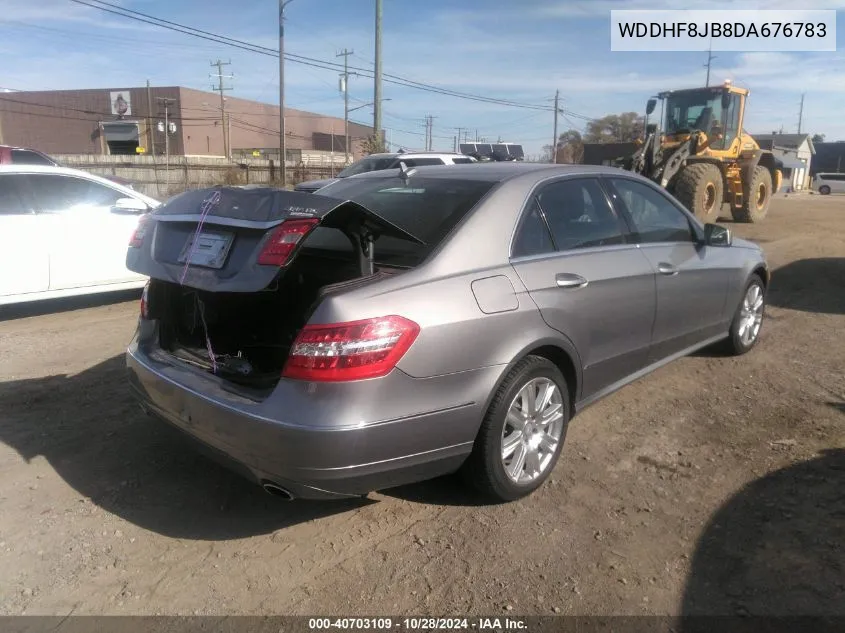 2013 Mercedes-Benz E 350 4Matic VIN: WDDHF8JB8DA676783 Lot: 40703109