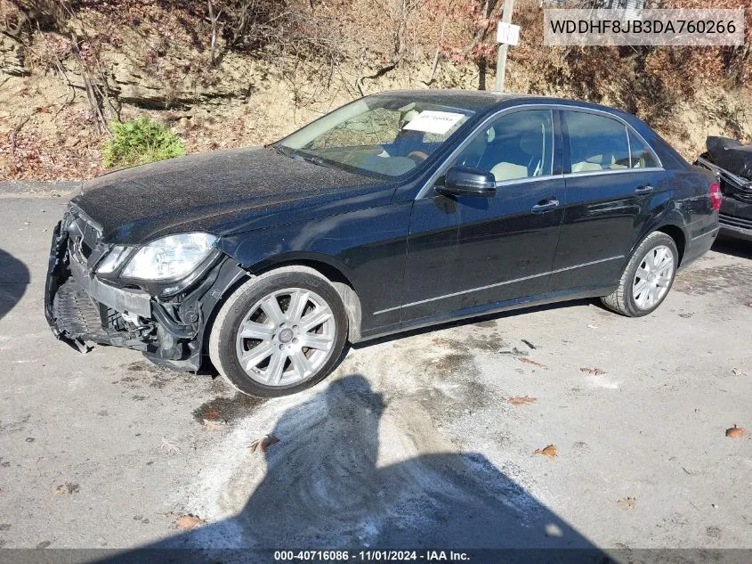 2013 Mercedes-Benz E 350 4Matic VIN: WDDHF8JB3DA760266 Lot: 40716086