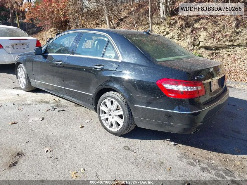 2013 Mercedes-Benz E 350 4Matic VIN: WDDHF8JB3DA760266 Lot: 40716086