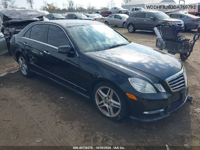 2013 Mercedes-Benz E 350 4Matic VIN: WDDHF8JB3DA769792 Lot: 40728378