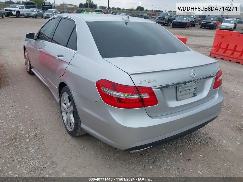 2013 Mercedes-Benz E 350 4Matic VIN: WDDHF8JB8DA714271 Lot: 40771443