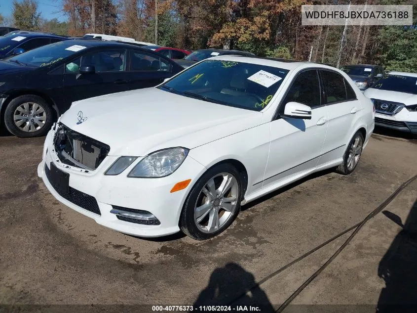 2013 Mercedes-Benz E 350 4Matic VIN: WDDHF8JBXDA736188 Lot: 40776373