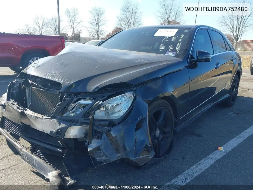 2013 Mercedes-Benz E 350 4Matic VIN: WDDHF8JB9DA752480 Lot: 40784663