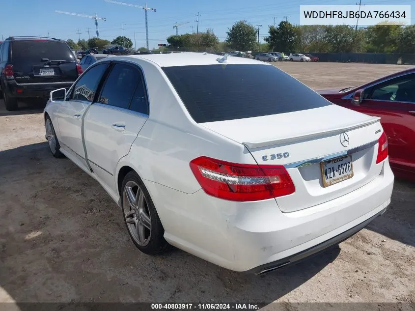 2013 Mercedes-Benz E 350 4Matic VIN: WDDHF8JB6DA766434 Lot: 40803917