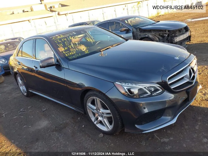 2014 Mercedes-Benz E-Class VIN: WDDHF8JB2EA845102 Lot: 12141606