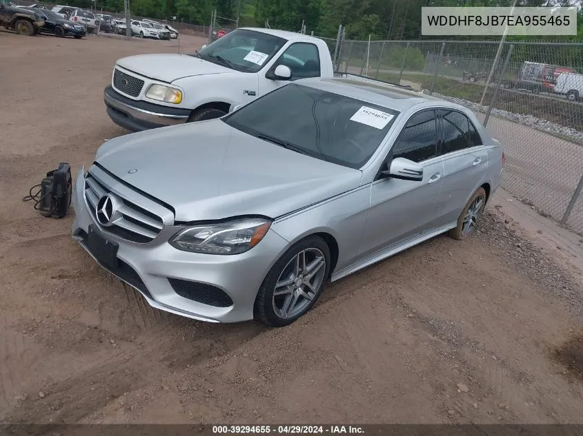 2014 Mercedes-Benz E 350 4Matic VIN: WDDHF8JB7EA955465 Lot: 39294655