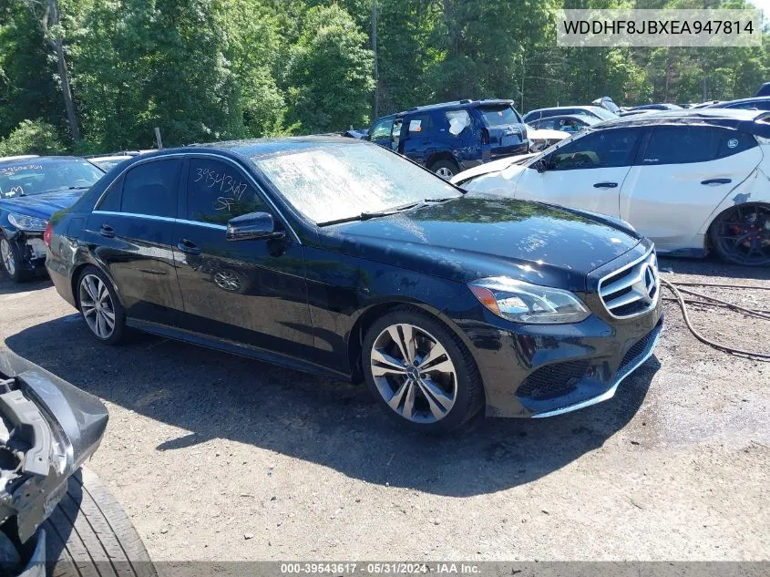 2014 Mercedes-Benz E 350 4Matic VIN: WDDHF8JBXEA947814 Lot: 39543617